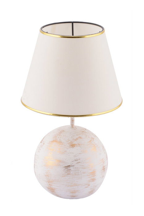 Opviq Lámpara de Mesa Balloon Blanco y Dorado